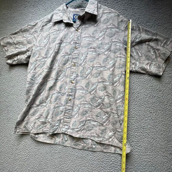 ONO Hawaiian Shirt Mens XL Aloha Camp Tropical Button Up Short Sleeve - Picture 3 of 15